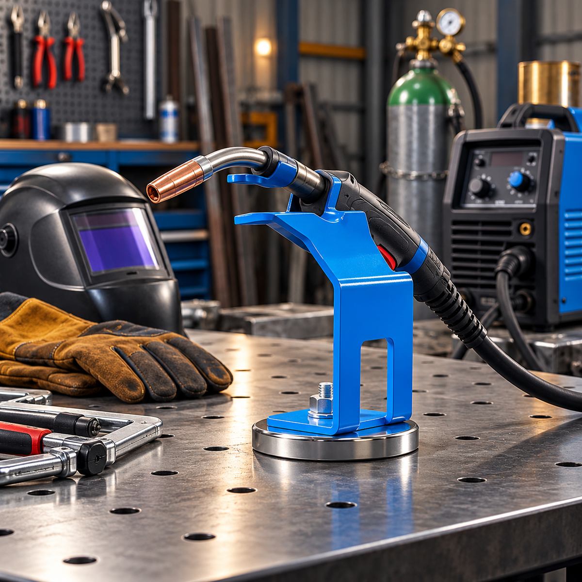 📢📢50% OFF !! ⏰Magnetic TIG MIG Welding Torch Holder Stand