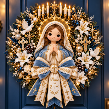 ✨ Faith & Peace Angel Door Wreath™