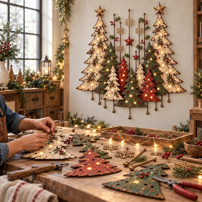 🔥Vintage Woodland Christmas Wall Decor