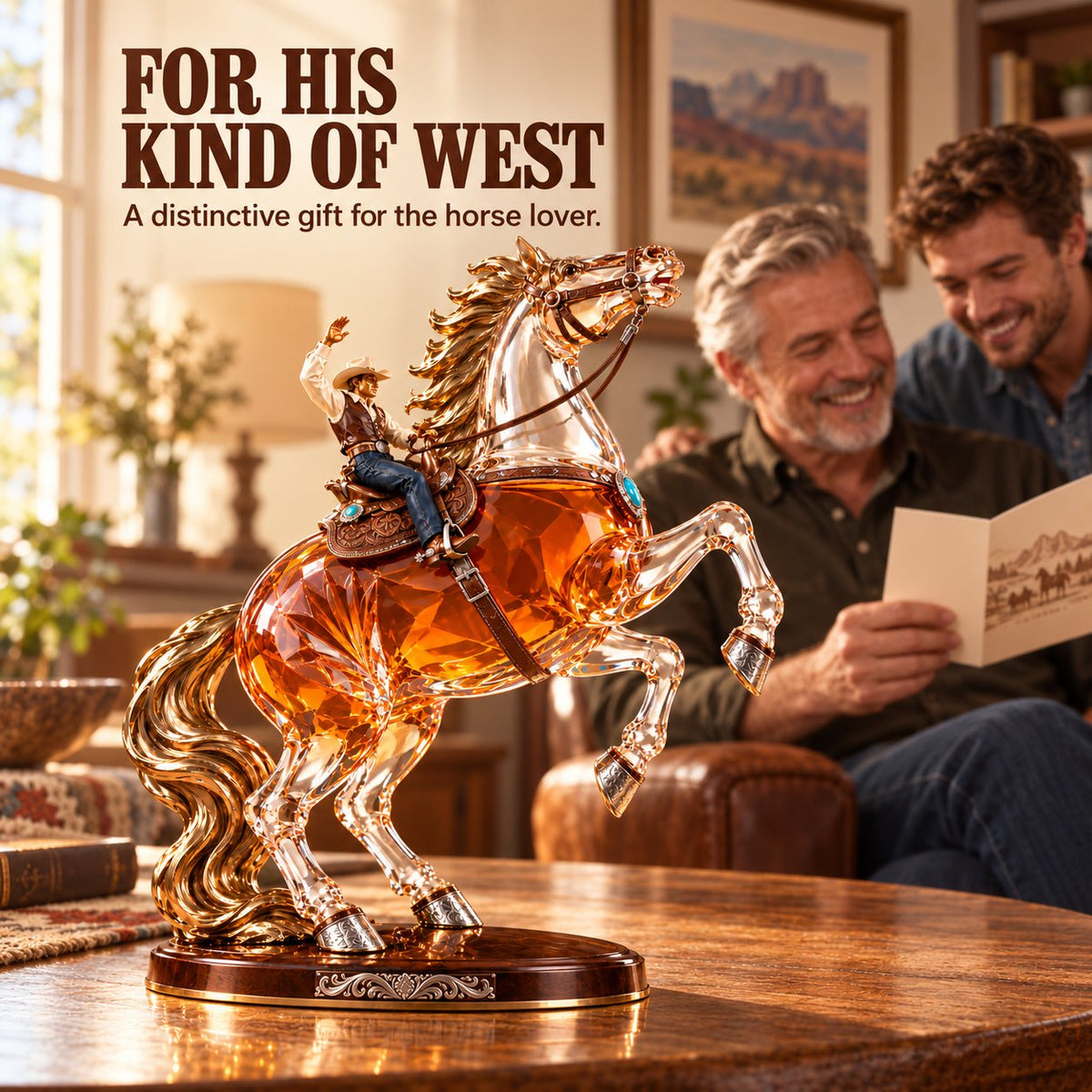 Untamed Spirit Rearing Horse Whiskey Decanter – Western Limited Collector’s Edition