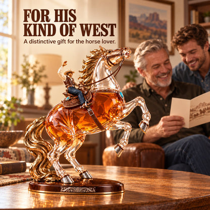 Untamed Spirit Rearing Horse Whiskey Decanter – Western Limited Collector’s Edition
