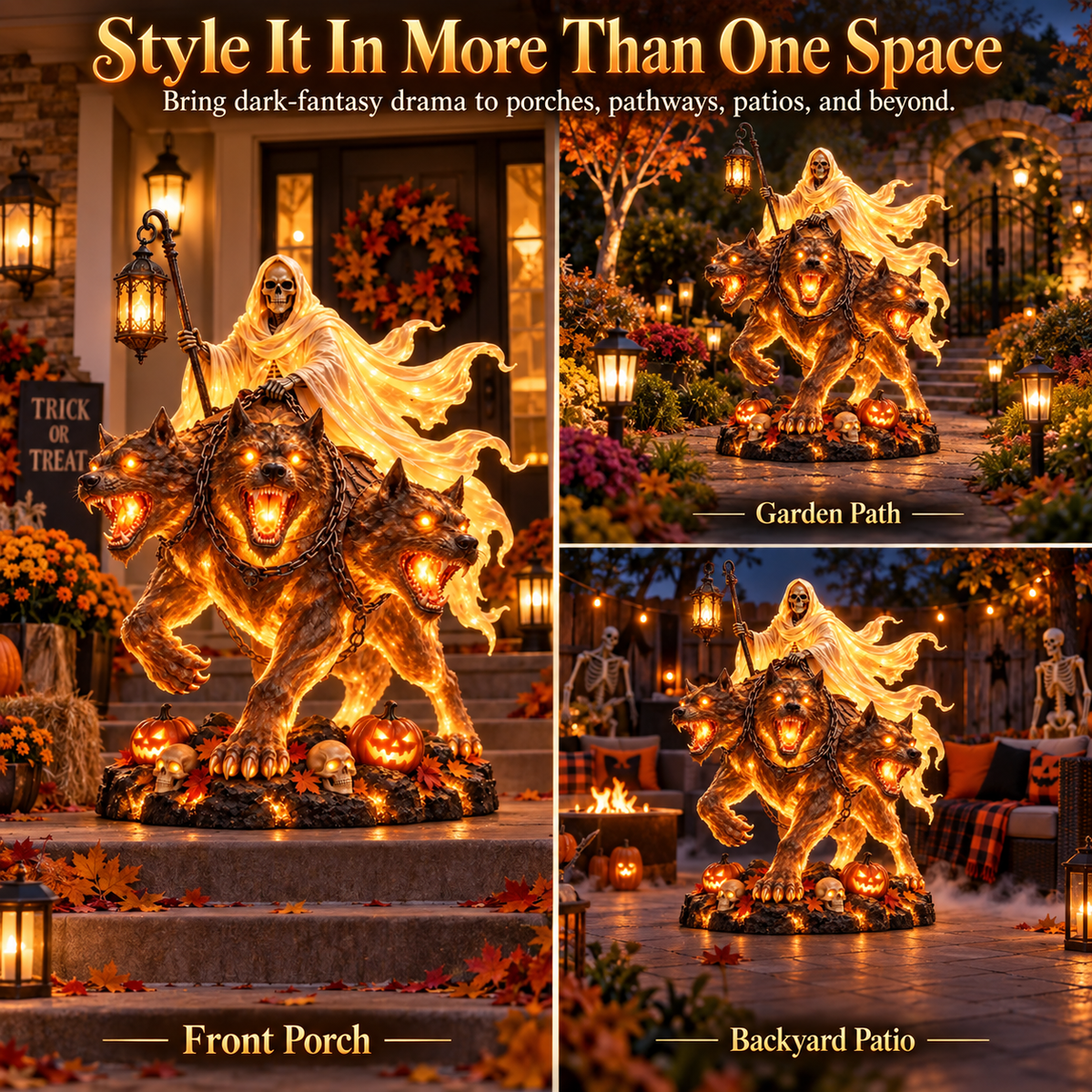 Cerberus Halloween display placement ideas