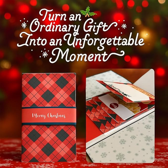 🎄 50K+ SOLD! 🎁✨ Christmas Gift Card Holder Book – Handmade Holiday Surprise, Festive Design & Heartfelt Gifting Magic 🎅