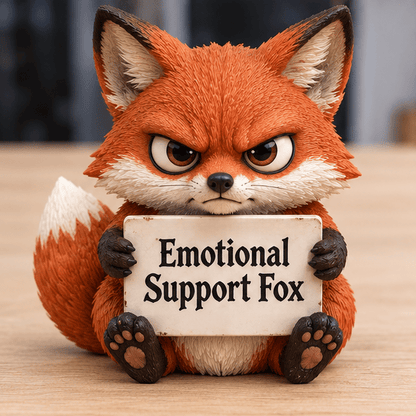 🔥LAST DAY 50% OFF - ✨Cute Grumpy Emotional Support Animal Figures, Mini Tabletop Companion Ornament, Unique Humor‑Filled Gift for Animal Lovers | Collectible Desk Decor