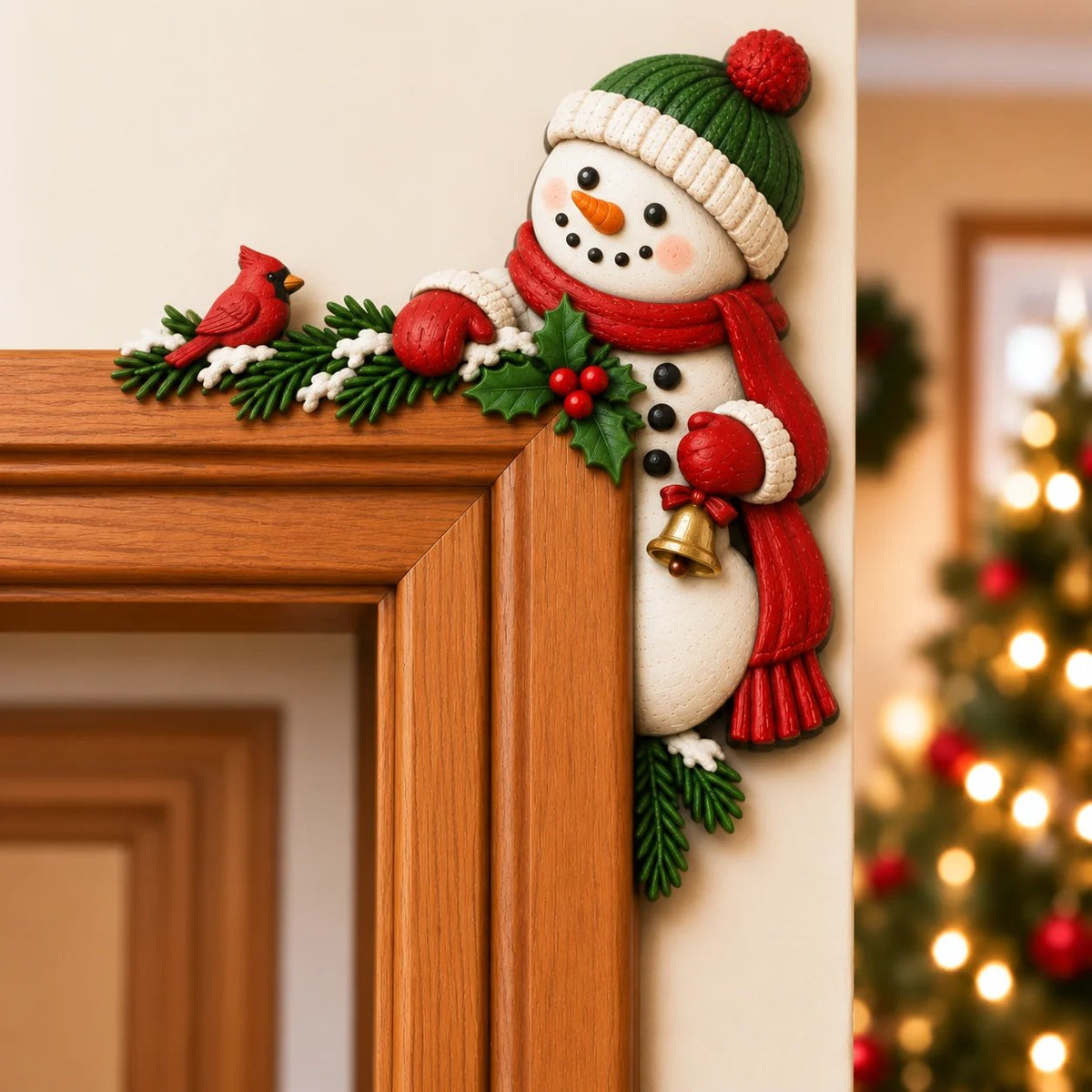 ⏰LAST DAY 50% OFF 🎅Christmas Peekaboo Door Frame Corner Decor