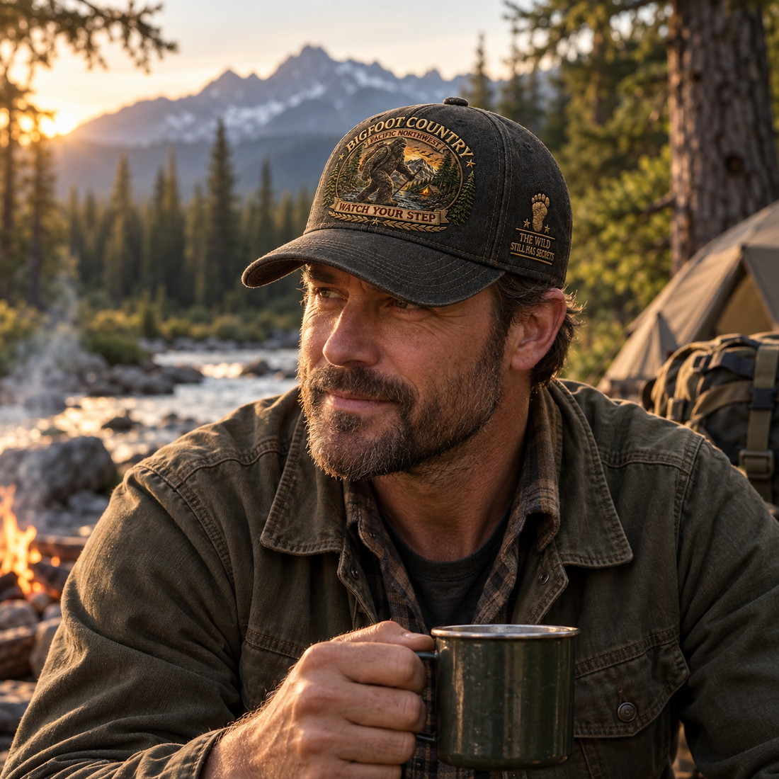Bigfoot cap campfire lifestyle