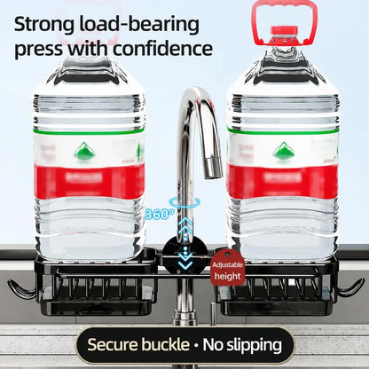 🫧Detachable Stainless Steel Sink Caddy for Kitchen & Bathroom