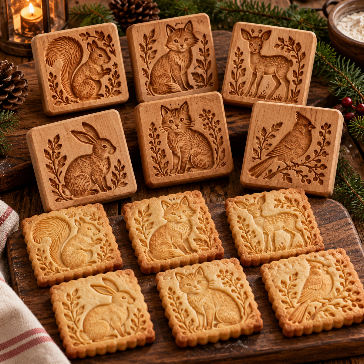 Woodland Animal Cookie Mold🏮✨