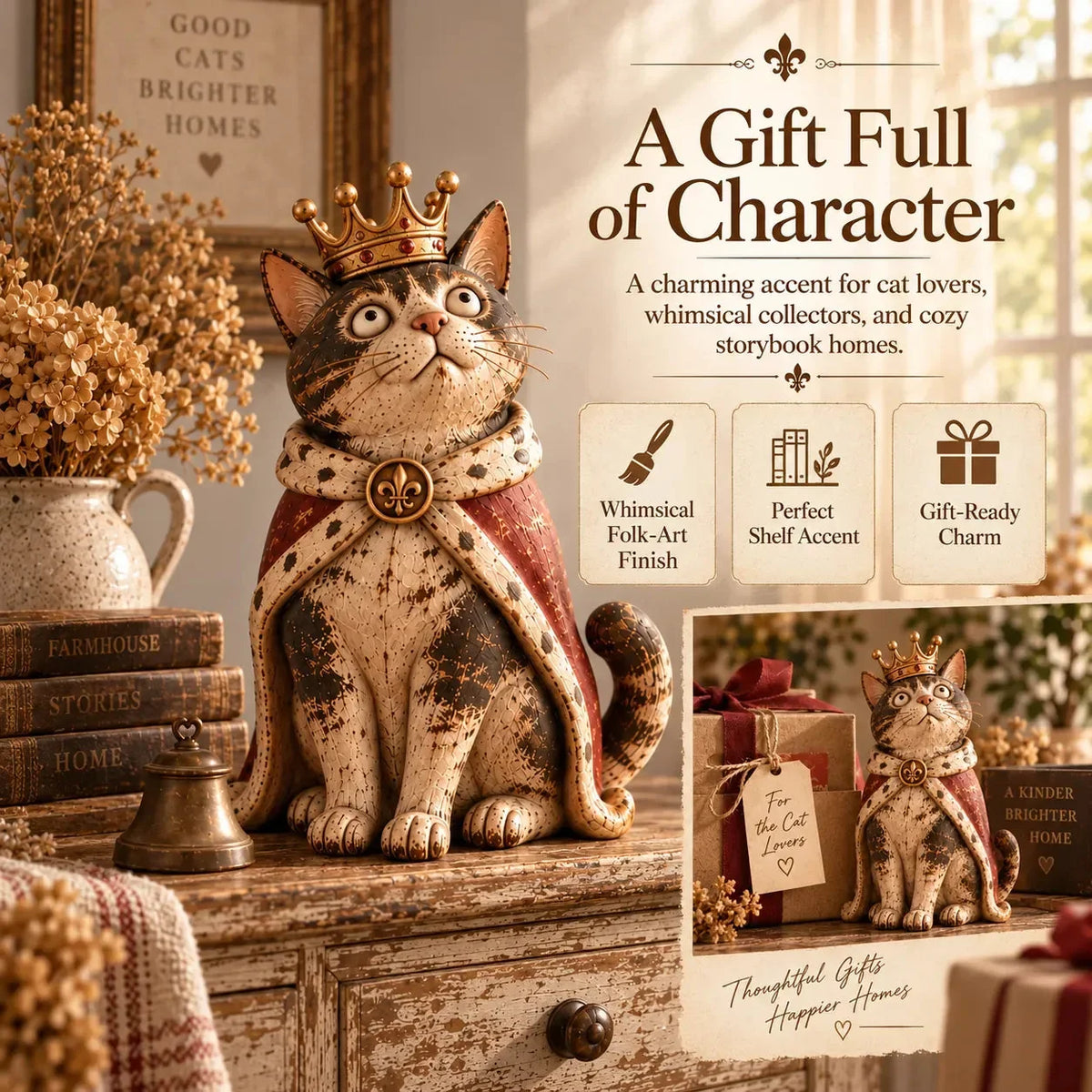 Court Jester Cat Court figurine