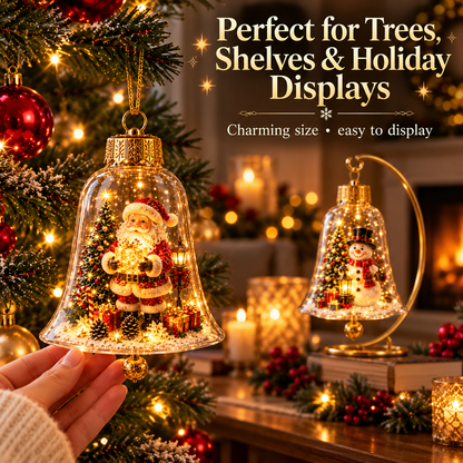 ✨🎄 Glowing Christmas Story Ornament – Light-Up Mini Holiday Scene