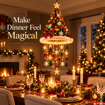 JingleGlow™ Light-Up Christmas Chandelier