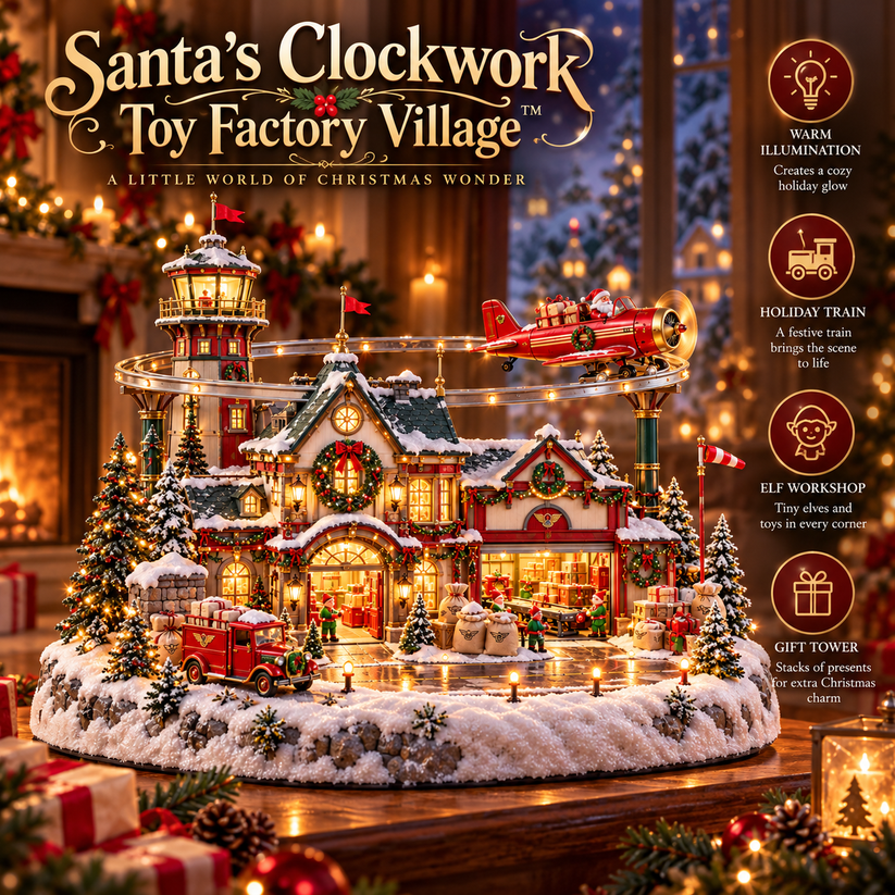 North Pole Air Mail Village Christmas airport display