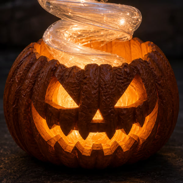 Swirling Ghost Pumpkin assembly