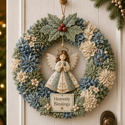🔥 3D Fabric Poke Christmas Wreath DIY Kit 🎄🧵