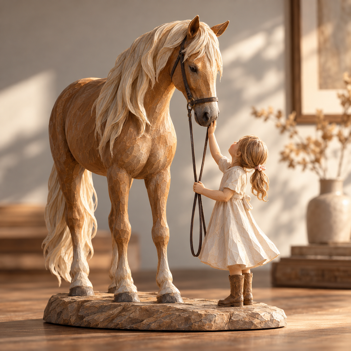 🐴 A Bond That Lasts — Girl & Horse Friendship Figurine