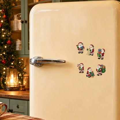 6pcs DIY Santa Claus Diamond Painting Fridge Magnet