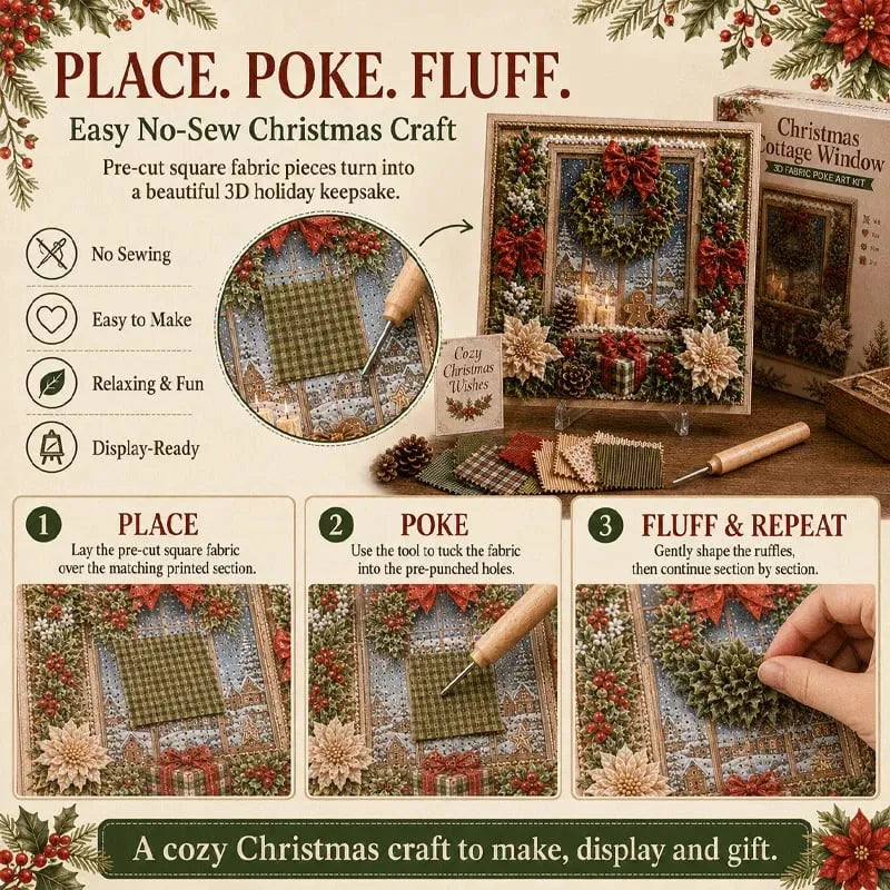 Place poke and fluff instructions