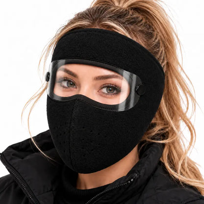 ❄️ Limited-Time Winter Sale | Fleece-Lined Winter Face Mask with Detachable Goggles – Cozy Warmth & Wind Protection for Cold Days