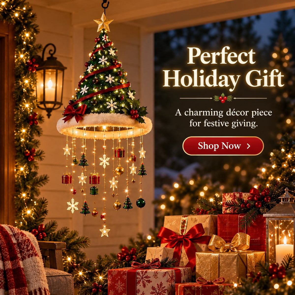 🔥 Last Day 50% OFF 🔥-🎄 Christmas Hat Hanging Light