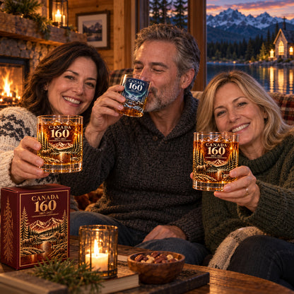 Canada 160th Anniversary Whisky Glass & Gift Box — 1867–2027 Commemorative Collection