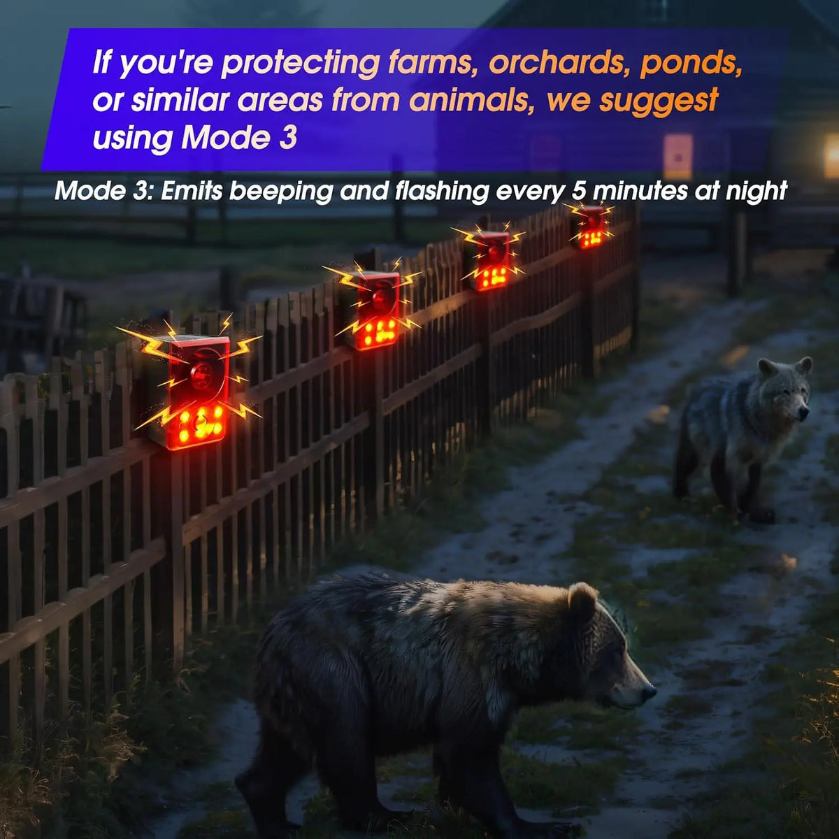 Custom recording function outdoor motion alarm