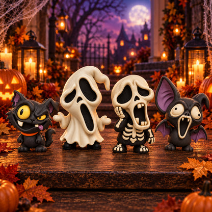 Scream Squad — 4-Piece Halloween Desk Decor Set