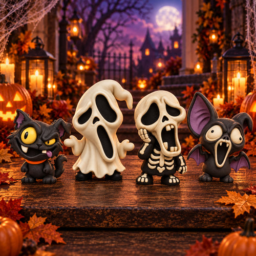 Scream Squad — 4-Piece Halloween Desk Decor Set
