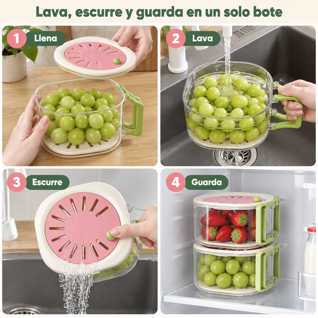 FreshPrep™ Wash, Drain & Store Produce Container