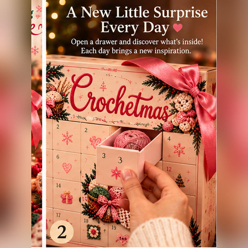 Opening a drawer of the Crochetmas advent calendar