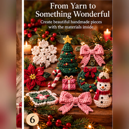 🎄 CozyStitch Christmas Countdown™ – 24 Days of Yarn & Crochet Surprises | Holiday Craft Gift for Crochet Lovers 🧶