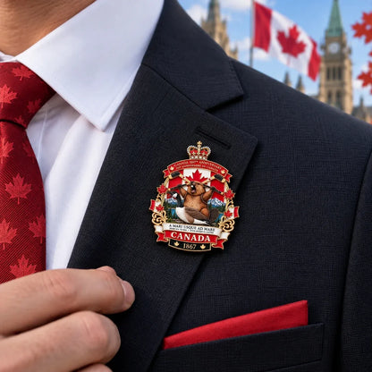 🍁 Canada 160th Anniversary “A Mari Usque Ad Mare” Tribute Badge |  3D Metal Enamel Keepsake 🇨🇦