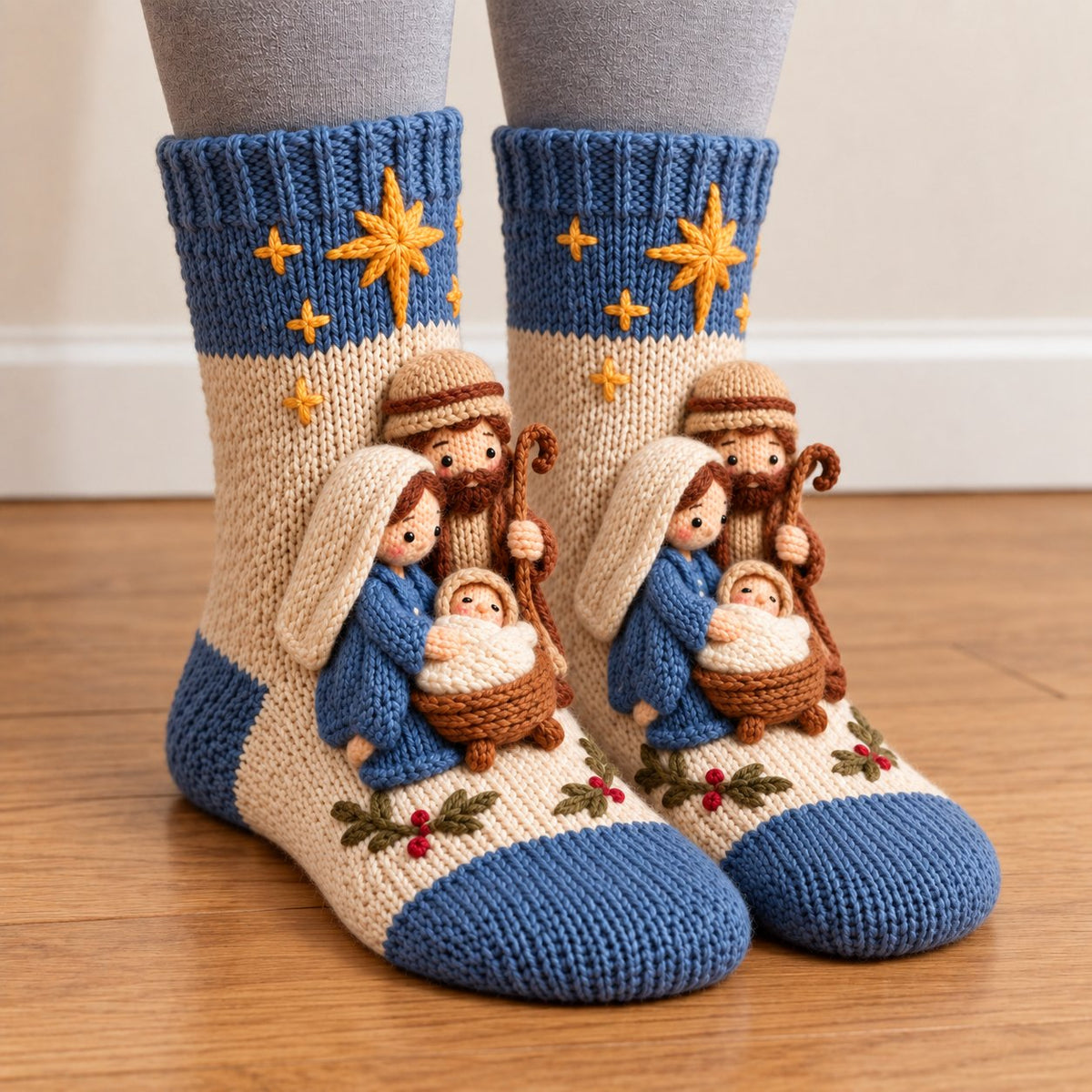 🎄Last Day 50% OFF-3D Nativity Christmas Socks