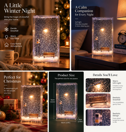ChristmasArt™ Snowfall Glow Lamp