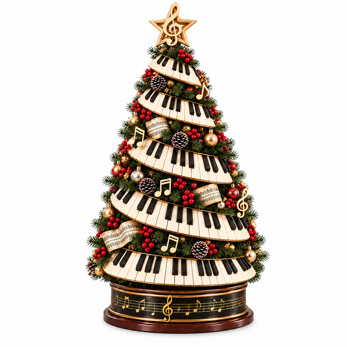 🎹✨ Piano Christmas Tree Light – Lighted Musical Holiday Tree for Piano Lovers