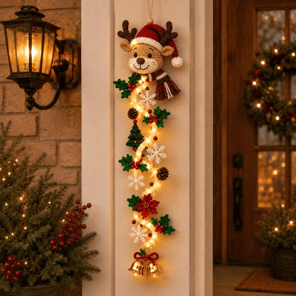 🎄 Christmas Magic Glowing Door Hanger – Light Up Your Door for the Holidays