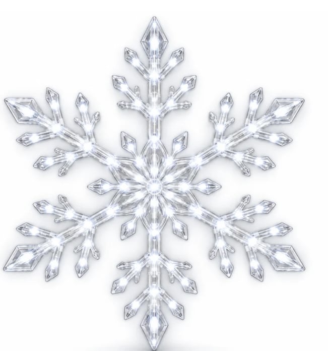 ❄️ LED Snowflake Wall Lights | 3D Christmas Snowflake Décor with Blue & White Glow, Remote Control & Magical Indoor Holiday Atmosphere ✨
