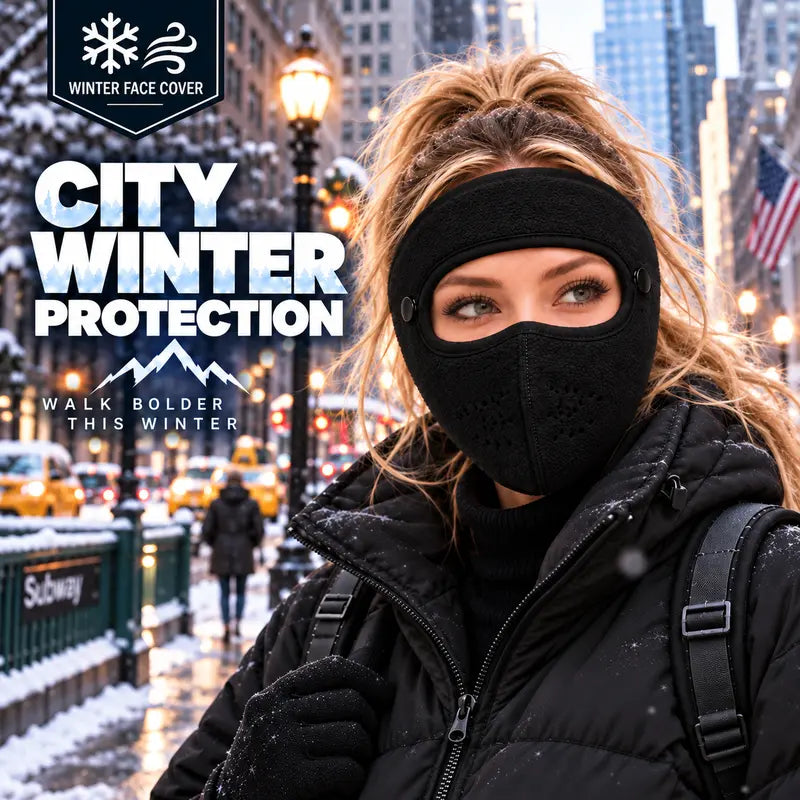❄️ Limited-Time Winter Sale | Fleece-Lined Winter Face Mask with Detachable Goggles – Cozy Warmth & Wind Protection for Cold Days