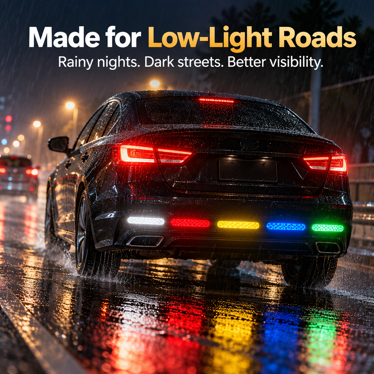 🔥Limited-time 50% off-Reflective Car Sticker Strips for Trunk & Rear Bumper