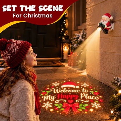 🎅Santa Christmas Welcome Light Projector | – Festive Holiday Doorway Light with Remote Control ✨
