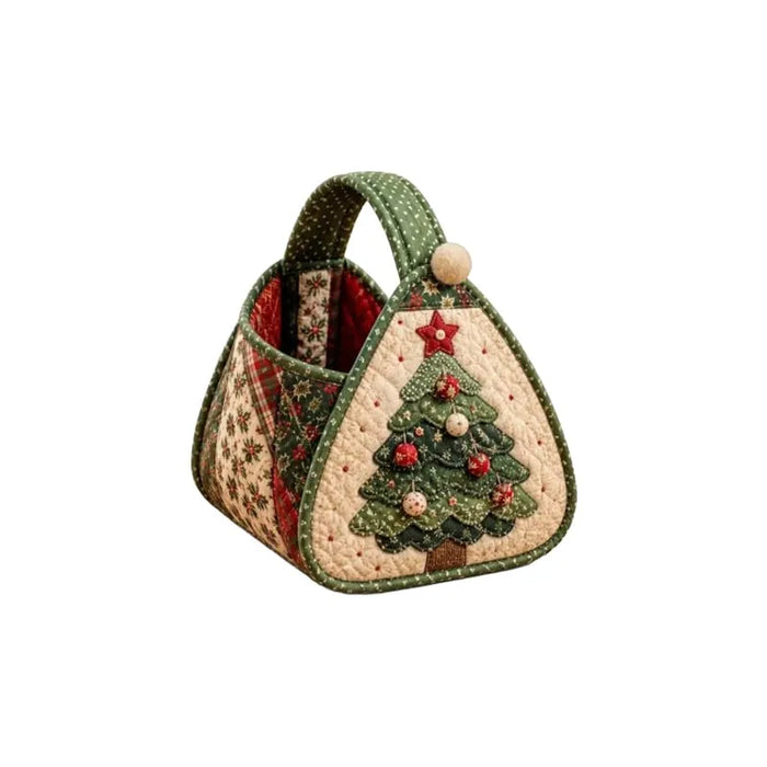 Christmas tree quilted bag