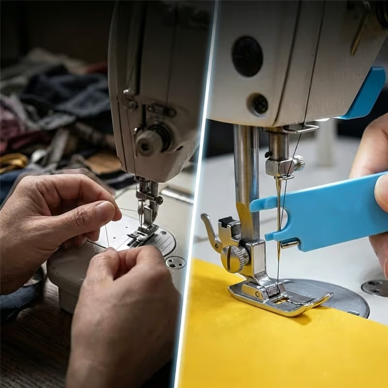 Traditional threading compared with quick threading tool