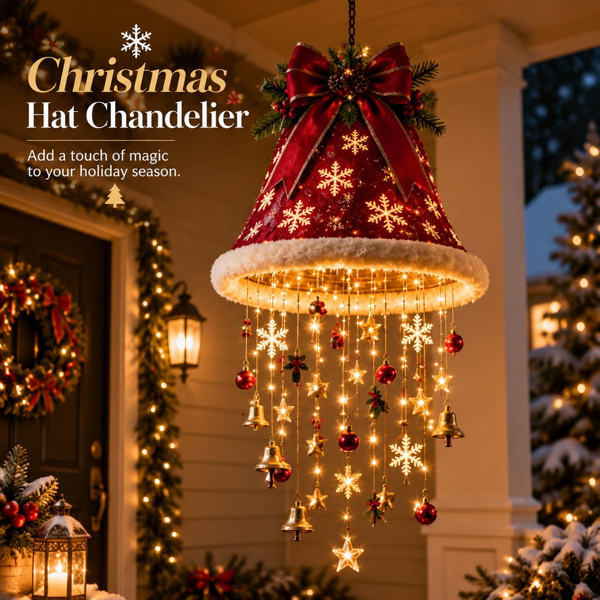 🔥 Last Day 50% OFF 🔥-🎄 Christmas Hat Hanging Light