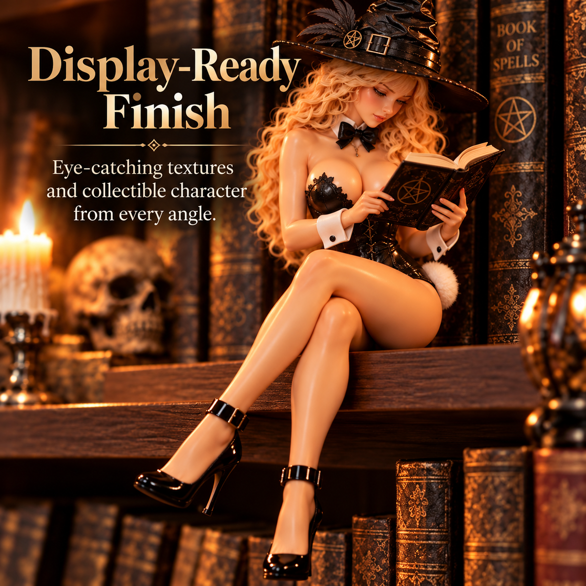 Witchy Bunny Display Ready Finish Detail