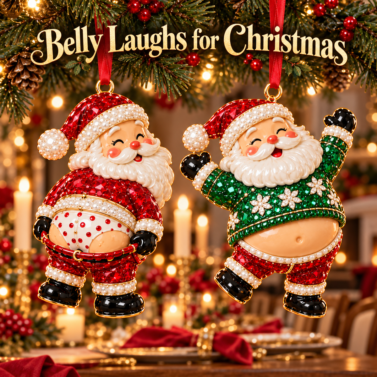 🎄 Limited-Time Christmas Sale | 2026 Santa’s Off-Duty Ornaments – 8 Sparkling Designs for a Tree Full of Cheer ✨