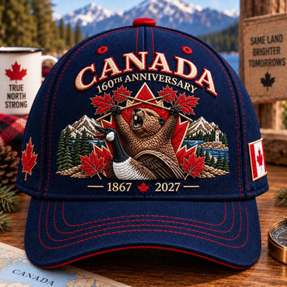 🍁🔥 LAST DAY 50% OFF – Canada 160th Anniversary Heritage Cap | 1867–2027 Embroidered Edition🧢