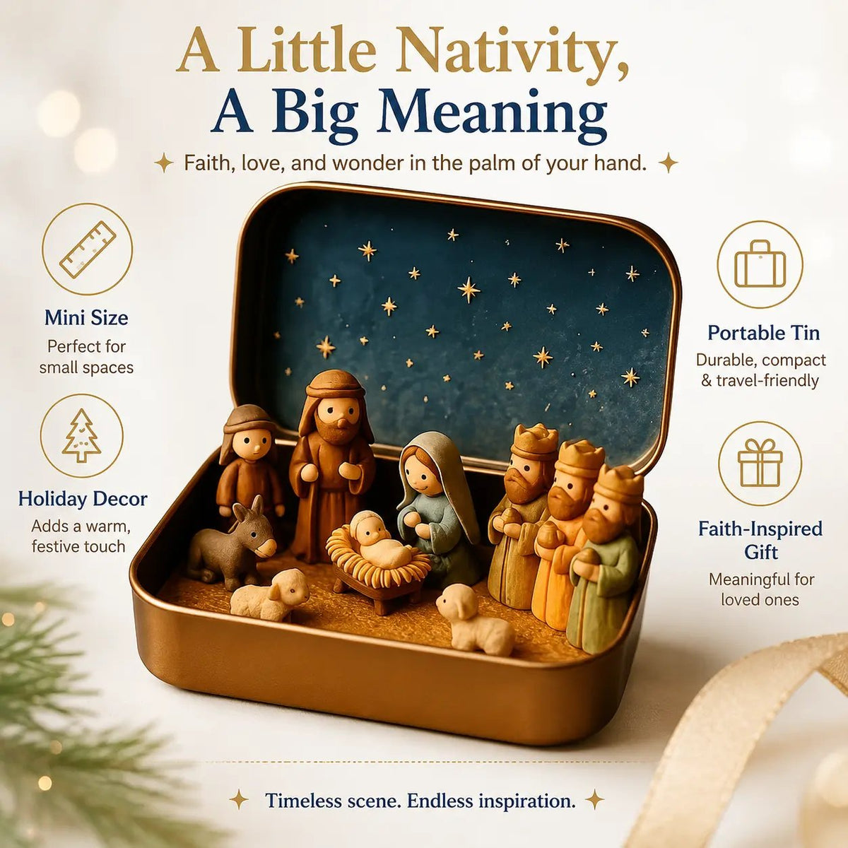 ✝️ Little Bethlehem™ – Pocket Nativity Scene Set