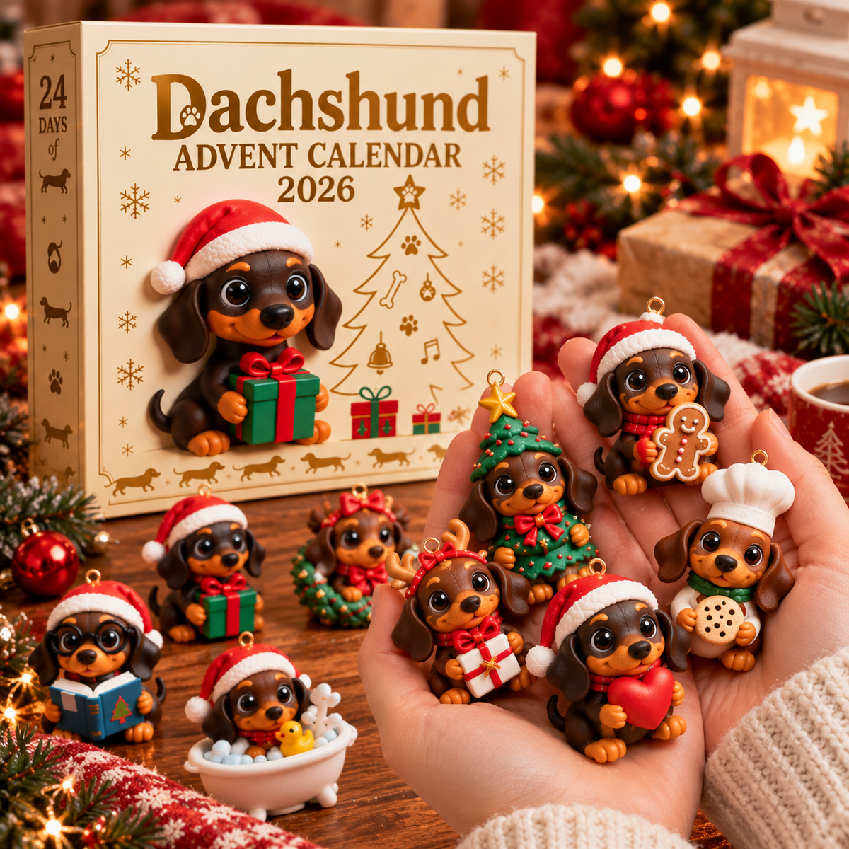🎄 2026 Dachshund Advent Calendar – The Dream Christmas Gift for Dachshund Lovers 🐶