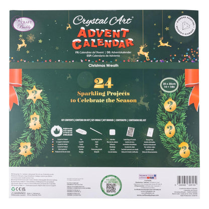 🎄✨2026 Crystal Art Advent Calendar – Christmas Wreath