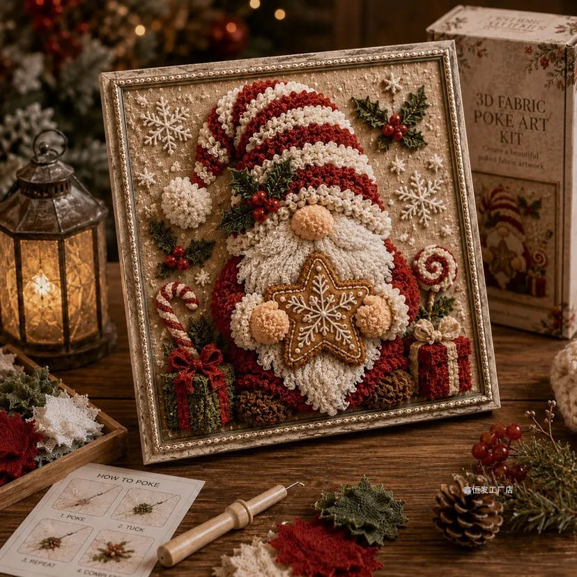 🧵Premium 3D Christmas Fabric Poke Art Kit