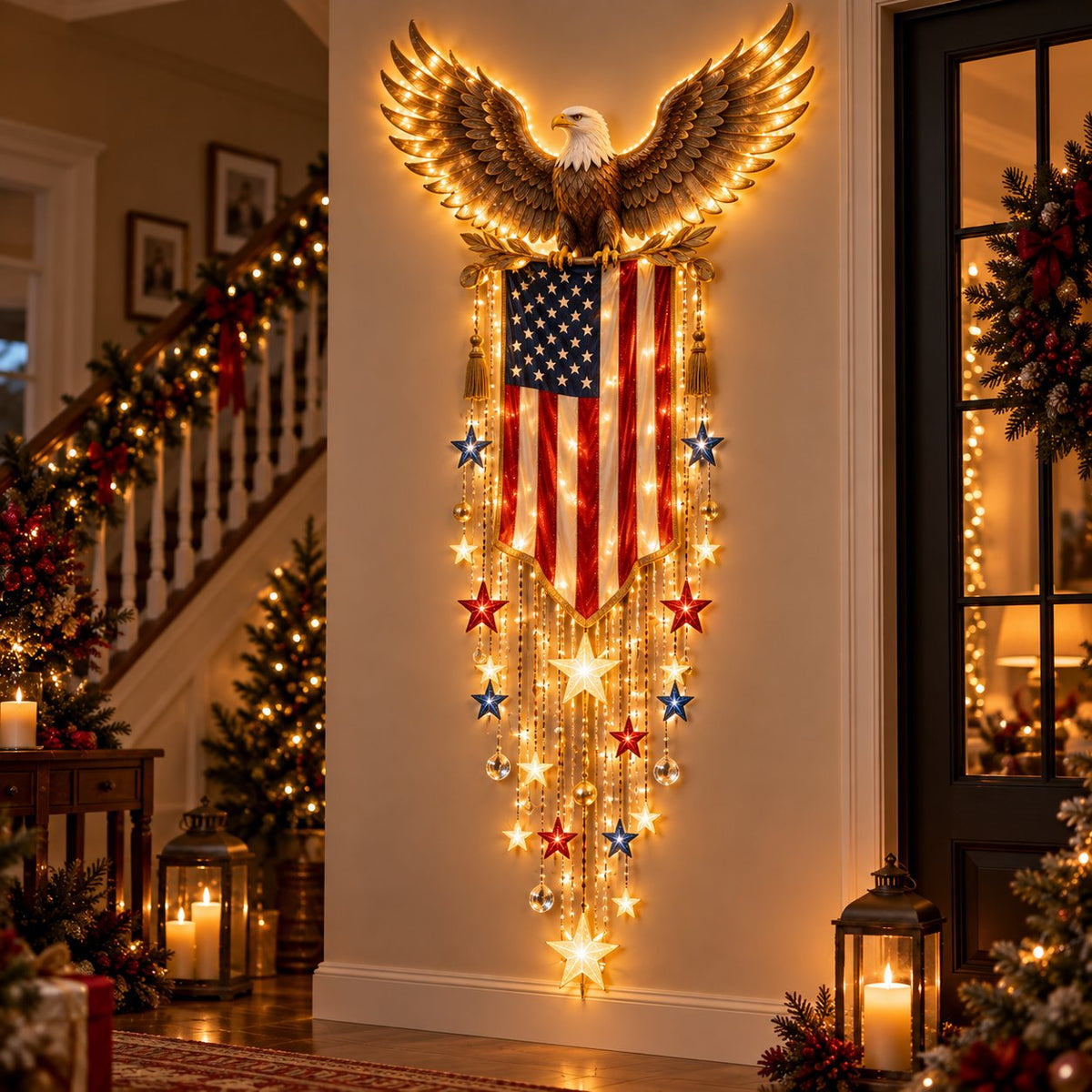 🇺🇸 Limited-Time Sale | Liberty 250 Starfall Wall Glow – Celebrate 250 Years of American Pride with a Lighted Keepsake 🗽✨